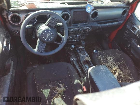 2023 Jeep Wrangler Sport S with VIN 1C4HJXDG8PW507350, listed as a Copart auction lot 46023965 with 15,236 mi miles and Salvage Title. Bid and sale history available at DreamBid. Image 8.