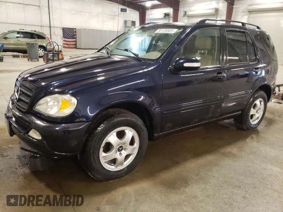 2002 Mercedes-Benz M 320/430/500 с VIN 4JGAB54E52A319680, выставлен на аукционе Copart как лот 55136505 с пробегом 192 023 миль миль и На запчасти • Non repairable. История ставок и продаж доступна на DreamBid. Изображение 1.