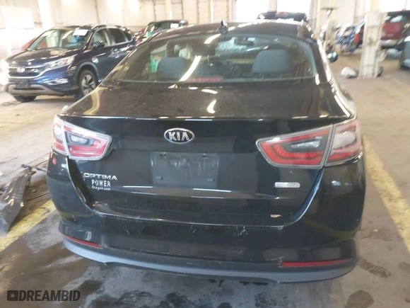 2015 Kia Optima Hybrid with VIN KNAGM4AD1F5083989, listed as a IAAI auction lot 41013875 with NaN miles. Bid and sale history available at carsss.com. Image 17.