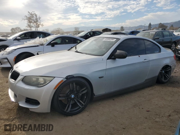 2011 BMW 3 Series 335is with VIN WBAKG1C50BE599440, listed as a Copart auction lot 83095394 with 114,470 mi miles and Salvage Title. Bid and sale history available at carsss.com. Image 1.