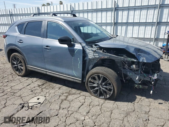 2024 Mazda CX-5 2.5 S Preferred Package with VIN JM3KFBCL4R0509473, listed as a Copart auction lot 50008305 with 9,551 mi miles and Salvage Title. Bid and sale history available at carsss.com. Image 4.