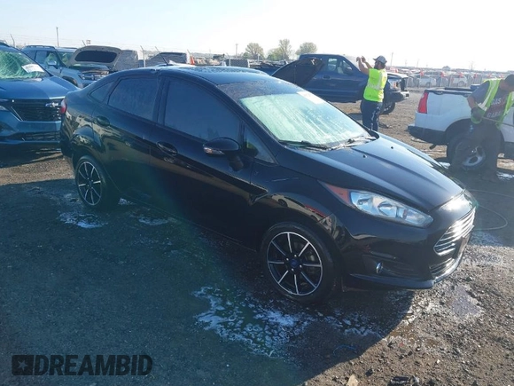 2019 Ford Fiesta SE with VIN 3FADP4BJ3KM117443, listed as a IAAI auction lot 41872511 with 73,981 mi miles. Bid and sale history available at carsss.com. Image 1.