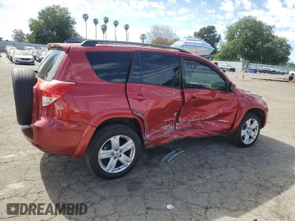 2006 Toyota RAV4 Sport with VIN JTMZK32V065001222, listed as a Copart auction lot 46810565 with 129,783 mi miles and Salvage Title. Bid and sale history available at carsss.com. Image 3.