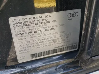 2017 Audi allroad Premium Plus with VIN WA18NAF49HA180440, listed as a Copart auction lot 67115613 with 0 mi miles. Bid and sale history available at carsss.com. Image 14.