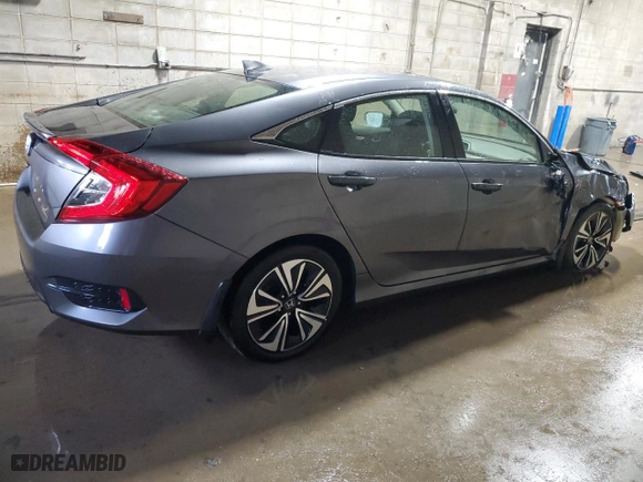 2018 Honda Civic Sedan EX-T with VIN JHMFC1F32JX027569, listed as a Copart auction lot 50447525 with 35,219 mi miles and Salvage Title. Bid and sale history available at carsss.com. Image 3.