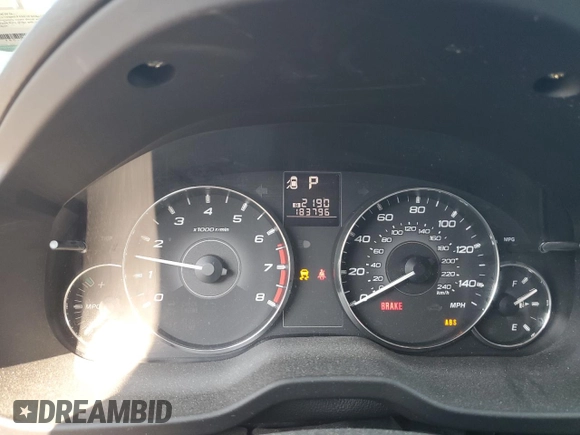 2012 Subaru Outback Limited z VIN 4S4BRCLC1C3232899, wystawiony jako Copart lot #59290995 z przebiegiem 183 795 mil mil oraz Szkoda całkowita • Salvage title. Historia ofert i sprzedaży dostępna na DreamBid. Obrazek 9.