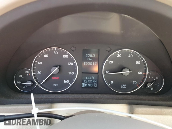 2005 Mercedes-Benz C 240 with VIN WDBRF81J45F634085, listed as a Copart auction lot 46106315 with 155,017 mi miles and Salvage Title. Bid and sale history available at DreamBid. Image 9.