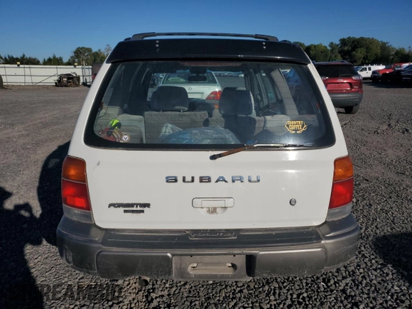 1998 Subaru Forester S with VIN JF1SF6559WH770566, listed as a Copart auction lot 74371824 with 201,681 mi miles and Salvage Title. Bid and sale history available at carsss.com. Image 6.