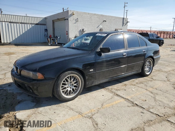 2003 BMW 5 Series 530iA with VIN WBADT63433CK37415, listed as a Copart auction lot 42794815 with 0 mi miles and Salvage Title. Bid and sale history available at carsss.com. Image 1.