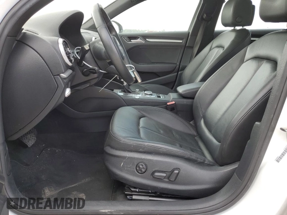 2018 Audi A3 Premium with VIN WAUAUGFF5J1018824, listed as a Copart auction lot 57607604 with 65,062 mi miles and Salvage Title. Bid and sale history available at DreamBid. Image 7.