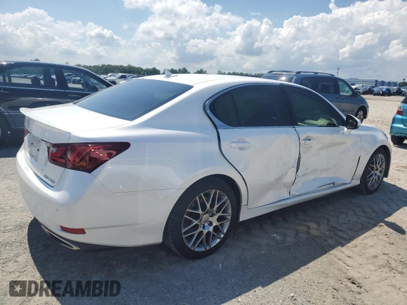 2014 Lexus GS 350 with VIN JTHBE1BL0E5039607, listed as a Copart auction lot 62221084 with 121,122 mi miles and Salvage Title. Bid and sale history available at carsss.com. Image 3.
