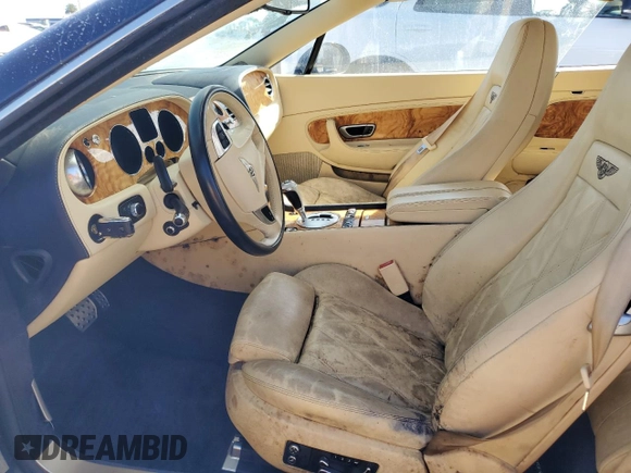 2010 Bentley Continental GT with VIN SCBDP3ZA5AC062877, listed as a Copart auction lot 74904174 with 22,754 mi miles and Non Repairable. Bid and sale history available at DreamBid. Image 7.