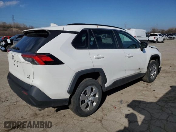 2019 Toyota RAV4 LE with VIN 2T3F1RFV5KC010487, listed as a Copart auction lot 47441605 with 123,842 mi miles and Clean Title. Bid and sale history available at carsss.com. Image 3.