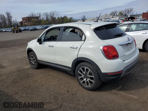 2016 FIAT 500X Trekking Plus with VIN ZFBCFYET1GP385733, listed as a Copart auction lot 53790925 with 100,807 mi miles and Salvage title. Bid and sale history available at DreamBid. Image 2.
