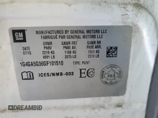 2016 Buick LaCrosse с VIN 1G4GA5G36GF101510, выставлен на аукционе Copart как лот 57269575 с пробегом 139 672 миль миль и Списание • Salvage title. История ставок и продаж доступна на DreamBid. Изображение 12.