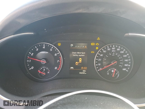 2022 Kia Stinger GT1 with VIN KNAE45LC7N6119730, listed as a Copart auction lot 43046365 with 44,285 mi miles and Salvage Title. Bid and sale history available at DreamBid. Image 9.