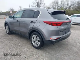 2017 Kia Sportage LX with VIN KNDPM3AC4H7231189, listed as a IAAI auction lot 42001412 with 83,550 mi miles. Bid and sale history available at carsss.com. Image 3.