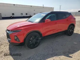 2022 Chevrolet Blazer RS z VIN 3GNKBKRS0NS142987, wystawiony jako Copart lot #64206355 z przebiegiem 47 726 mil mil oraz Szkoda całkowita • Salvage title. Historia ofert i sprzedaży dostępna na DreamBid. Obrazek 1.