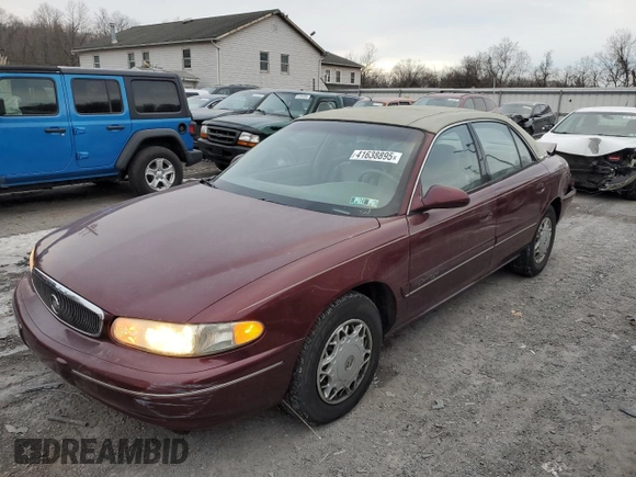 1998 Buick Century Limited with VIN 2G4WY52M0W1537282, listed as a Copart auction lot 41638895 with 97,607 mi miles and Salvage Title. Bid and sale history available at carsss.com. Image 1.