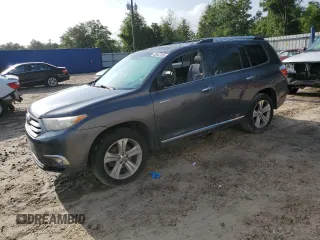 2013 Toyota Highlander Limited with VIN 5TDDK3EH9DS233731, listed as a Copart auction lot 59542105 with 165,967 mi miles and Salvage title. Bid and sale history available at DreamBid. Image 1.