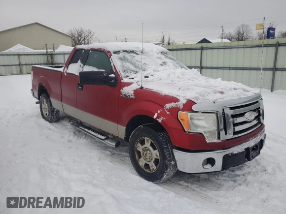 2009 Ford F-150 STX with VIN 1FTRX12819KB45223, listed as a Copart auction lot 44083945 with 216,854 mi miles and Clean Title. Bid and sale history available at carsss.com. Image 4.