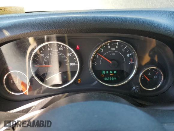 2013 Jeep Wrangler Unlimited Rubicon with VIN 1C4BJWFG0DL587057, listed as a Copart auction lot 57362535 with 102,684 mi miles and Salvage title. Bid and sale history available at DreamBid. Image 9.
