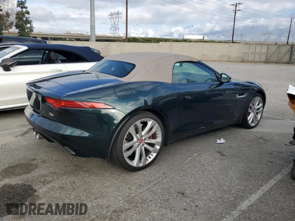 2015 Jaguar F-Type S with VIN SAJWA6FC9F8K14539, listed as a Copart auction lot 48292804 with 46,068 mi miles and . Bid and sale history available at DreamBid. Image 3.