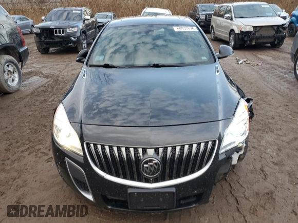 2014 Buick Regal GS with VIN 2G4GU5GX9E9221804, listed as a Copart auction lot 80933674 with 89,666 mi miles and Salvage Title. Bid and sale history available at DreamBid. Image 5.