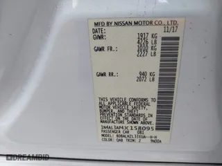 2018 Nissan Altima 2.5 SV with VIN 1N4AL3AP4JC158095, listed as a IAAI auction lot 41155838 with 79,504 mi miles. Bid and sale history available at carsss.com. Image 9.