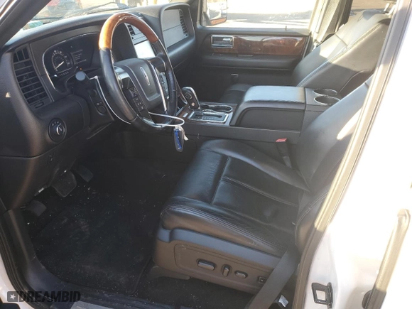 2015 Lincoln Navigator with VIN 5LMJJ2JT7FEJ14619, listed as a Copart auction lot 41954665 with 49,600 mi miles and Salvage Title. Bid and sale history available at carsss.com. Image 7.