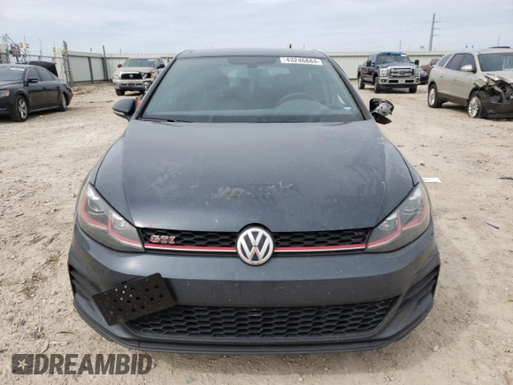 2019 Volkswagen Golf GTI S with VIN 3VW5T7AU6KM029409, listed as a Copart auction lot 43246884 with 51,210 mi miles. Bid and sale history available at carsss.com. Image 5.
