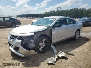 2017 Chevrolet Impala LS with VIN 2G11X5SA2H9184161, listed as a Copart auction lot 54967344 with 128,616 mi miles and Salvage Title. Bid and sale history available at carsss.com. Image 1.