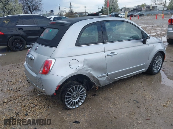 2012 FIAT 500 Lounge with VIN 3C3CFFER1CT148868, listed as a IAAI auction lot 42105829 with 82,746 mi miles and . Bid and sale history available at DreamBid. Image 4.