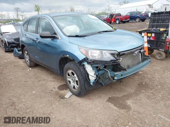 2014 Honda CR-V LX with VIN 2HKRM3H38EH558815, listed as a IAAI auction lot 42081171 with 129,624 mi miles. Bid and sale history available at carsss.com. Image 1.