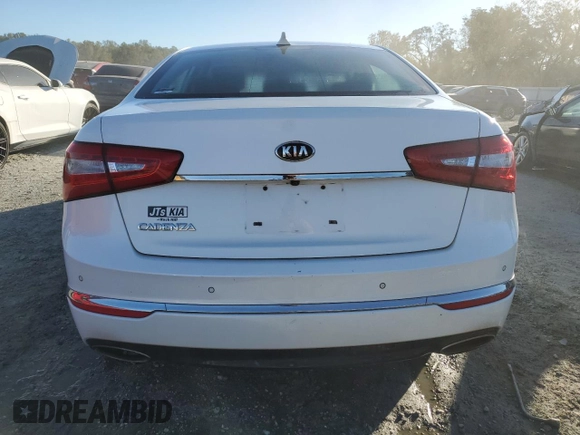 2015 Kia Cadenza Premium with VIN KNALN4D7XF5195059, listed as a Copart auction lot 75495444 with 114,742 mi miles and Salvage Title. Bid and sale history available at carsss.com. Image 6.