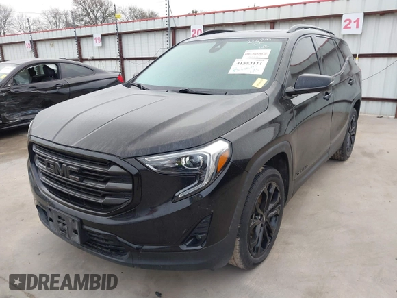 2020 GMC Terrain SLT with VIN 3GKALPEX9LL288297, listed as a IAAI auction lot 41553111 with 54,034 mi miles and . Bid and sale history available at DreamBid. Image 2.