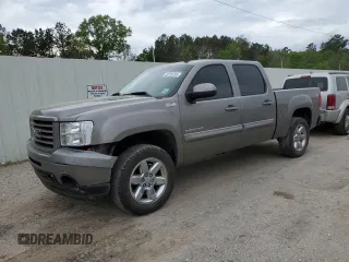 2013 GMC Sierra 1500 SLT with VIN 3GTP2WE25DG159541, listed as a Copart auction lot 50726235 with 46,039 mi miles and Salvage title. Bid and sale history available at DreamBid. Image 1.