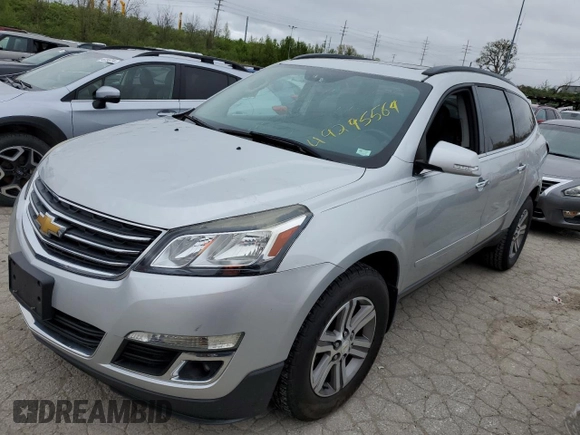2016 Chevrolet Traverse LT with VIN 1GNKRHKD7GJ257343, listed as a Copart auction lot 49295564 with 153,405 mi miles and Salvage title. Bid and sale history available at DreamBid. Image 1.