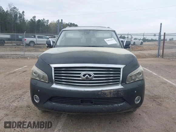 2012 Infiniti QX56 8-passenger with VIN JN8AZ2ND1C9715021, listed as a IAAI auction lot 41893659 with 170,969 mi miles and . Bid and sale history available at DreamBid. Image 12.