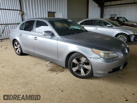 2004 BMW 5 Series 530i with VIN WBANA73504B059236, listed as a Copart auction lot 47633475 with 211,366 mi miles and Salvage Title. Bid and sale history available at DreamBid. Image 4.