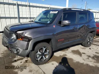 2019 Jeep Renegade Trailhawk z VIN ZACNJBC18KPK03246, wystawiony jako Copart lot #80442034 z przebiegiem 68 282 mil mil oraz Szkoda całkowita • Salvage title. Historia ofert i sprzedaży dostępna na DreamBid. Obrazek 1.