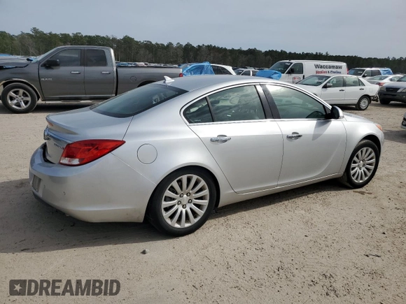 2013 Buick Regal Turbo Premium 1 with VIN 2G4GS5EV9D9211649, listed as a Copart auction lot 44932474 with 95,439 mi miles and Salvage Title. Bid and sale history available at DreamBid. Image 3.