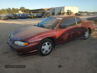 2002 Chevrolet Monte Carlo LS with VIN 2G1WW12E729210295, listed as a Copart auction lot 75434804 with 243,604 mi miles and Clean Title. Bid and sale history available at carsss.com. Image 1.