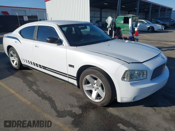 2010 Dodge Charger Police with VIN 2B3AA4CT5AH161604, listed as a IAAI auction lot 41814567 with 195,507 mi miles and . Bid and sale history available at DreamBid. Image 1.