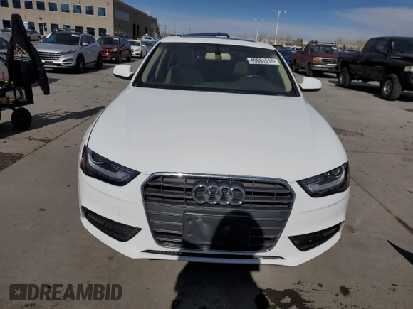 2013 Audi A4 Premium with VIN WAUAFAFL2DN036269, listed as a Copart auction lot 49081615 with 102,822 mi miles and Salvage Title. Bid and sale history available at carsss.com. Image 5.