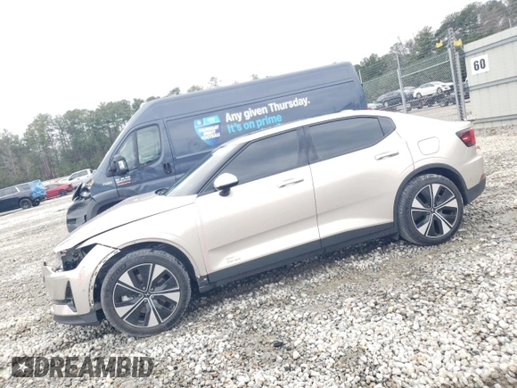2024 Polestar 2 z VIN YSMFE3KA2RL234238, wystawiony jako Copart lot #41375605 z przebiegiem 8806 mil mil oraz Szkody całkowita. Historia ofert i sprzedaży dostępna na DreamBid. Obrazek 1.