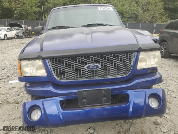 2003 Ford Ranger XL Fleet with VIN 1FTYR44VX3TA23486, listed as a Copart auction lot 78978694 with 74,920 mi miles and Non Repairable. Bid and sale history available at carsss.com. Image 5.