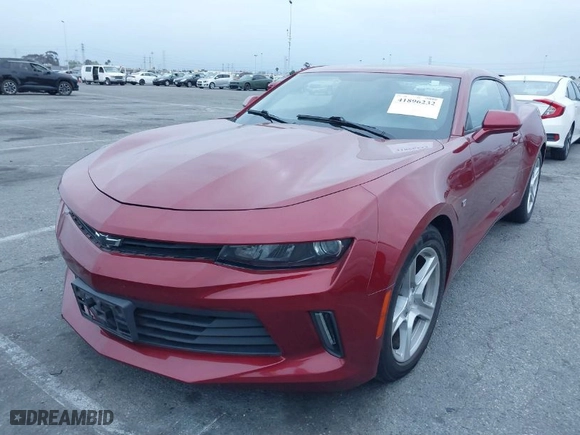 2016 Chevrolet Camaro 1LT with VIN 1G1FB1RS6G0142452, listed as a IAAI auction lot 41896232 with 92473 miles. Bid and sale history available at carsss.com. Image 2.