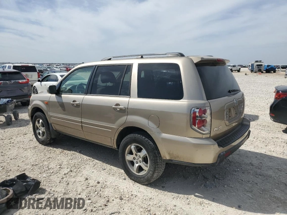 2006 Honda Pilot EX with VIN 5FNYF28406B007416, listed as a Copart auction lot 48826825 with 212,708 mi miles and Salvage Title. Bid and sale history available at DreamBid. Image 2.