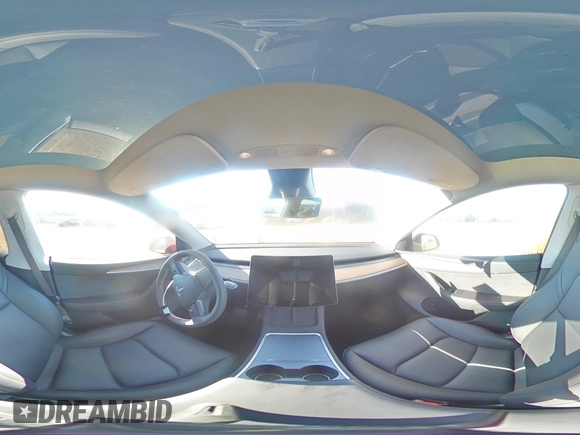 2023 Tesla Model Y Long Range with VIN 7SAYGDEE6PA167386, listed as a Copart auction lot 88166755 with Not Provided miles and Salvage Title. Bid and sale history available at DreamBid. Image 13.